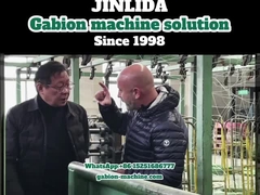 Размер сетки 80x100 мм, скорость 195 м/ч, автоматическая линия производства габионов GLD-2