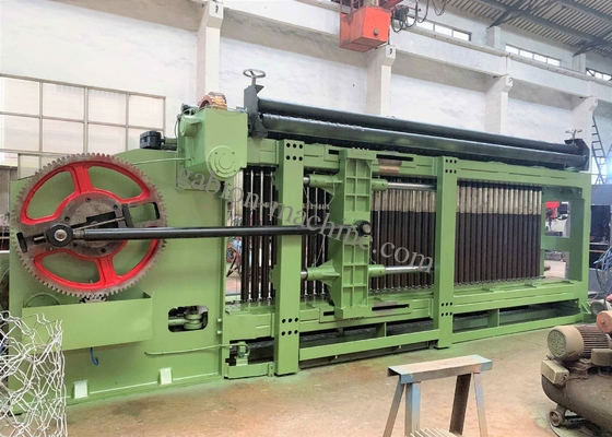 Купить Полноавтоматический шестиугольный тюфяк машины 60*80mm Gabion плетения ячеистой сети онлайн изготовление