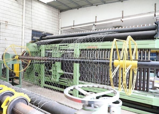 Купить Сетка провода 100*120mm производственной линии 4.0m Gabion высокой эффективности PLC автоматическая шестиугольная онлайн изготовление