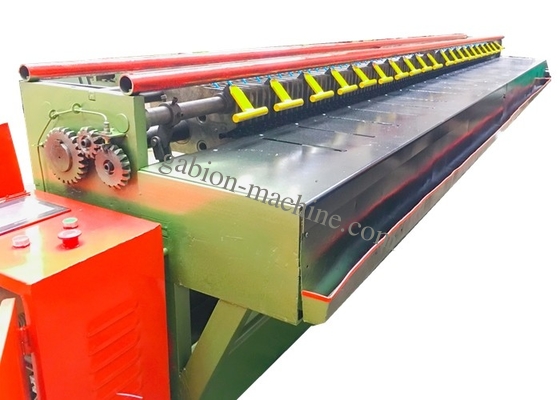 Купить машина замотки края 4m с PLC для производственной линии Gabion ячеистой сети 100*130mm шестиугольной онлайн изготовление